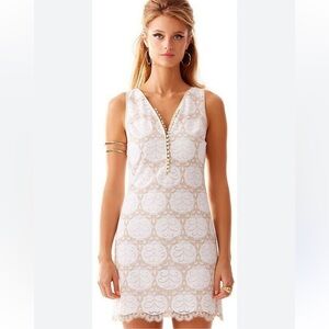 Lilly Pulitzer Nadine Lace Shift Dress Resort White 6